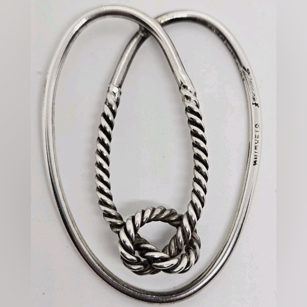 Sterling Silver Nautical Knot Money Clip